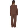 imageXIEERDUO Sweatsuits Women 2 Piece Outfit Matching Lounge Sets Fall Outfits 2025 Fashion Clothing Crewneck Track SuitsChocolate Brown