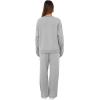 imageXIEERDUO Sweatsuits Women 2 Piece Outfit Matching Lounge Sets Fall Outfits 2025 Fashion Clothing Crewneck Track SuitsLight Grey