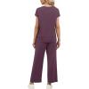 imageXIEERDUO Womens Cap Sleeve Lounge Sets 2 Piece Travel Outfits Airport Tracksuits Wide Leg Loungewear S3XLDark Purple