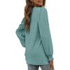 imageXIEERDUO Womens Long Sleeve Tops 2024 Fall Ruffle Puff Sleeve Cute Tunic Shirts DressyA09cadetblue