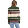 imageWomens Sweaters Fall Fashion 2025 Long Sleeve Button Cuff Soft Knit Pullover Trendy Tops Dressy Casual BlousesColored Stripes 3