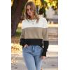 imageWomens Sweaters Fall Fashion 2025 Long Sleeve Button Cuff Soft Knit Pullover Trendy Tops Dressy Casual BlousesWhite Brown Black
