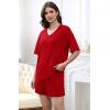 imageXIEERDUO Lounge Sets for Women Shorts Summer Pajamas for Women Set Sleepwear 2 Piece Sets Airport Vacation OutfitsRed