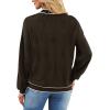imageXIEERDUO Womens Sweaters Pullover Knit Sweater Turtleneck Long Sleeve Shirts Fall Fashion 2025Chocolate