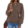 imageXIEERDUO Womens Sweaters Pullover Knit Sweater Turtleneck Long Sleeve Shirts Fall Fashion 2025Coffee