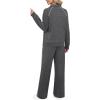 imageXIEERDUO Womens 2 Piece Lounge Sets Full Zip Up Sweatsuit Wide Leg Tracksuit Workout Outfits Fashion Airport WearDarkgray White
