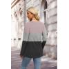 imageXIEERDUO Sweater for Women Winter Clothing Long Sleeve Shirts Fall Fashion Must Haves Comfiest Airport Outfits TrendyZpink Grey