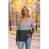imageXIEERDUO Sweater for Women Winter Clothing Long Sleeve Shirts Fall Fashion Must Haves Comfiest Airport Outfits TrendyZpink Grey