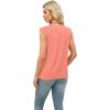 imageXIEERDUO Womens Tank Tops Loose Fit Casual Fashion Summer Soft Pleated V Neck Sleeveless BlousesPink