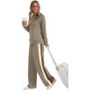 imageXIEERDUO 2 Piece Sets for Women Fall Fashion Must Have Teachers Airport Outfits 2025 Winter Clothing Lounge Sets SweatsuitsCoffee