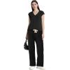 image:imageXIEERDUO Sweat Suit For Women 2 Piece Set Two Piece Outfits Summer Athleisure Sets Black XL