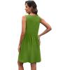 image:imageXIEERDUO Summer Dresses for Women 2026 Casual Classy Dress V Neck Swimsuit Coverups Fashion ClothingAll Olive
