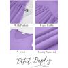 image:imageXIEERDUO Summer Dresses for Women 2026 Casual Classy Dress V Neck Swimsuit Coverups Fashion ClothingAll Purple