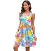 image:imageXIEERDUO Summer Dresses for Women 2026 Casual Classy Dress V Neck Swimsuit Coverups Fashion ClothingColorful Leaf