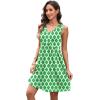 image:imageXIEERDUO Summer Dresses for Women 2026 Casual Classy Dress V Neck Swimsuit Coverups Fashion ClothingGreen Plaid