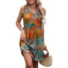 image:imageXIEERDUO Summer Dresses for Women 2026 Casual Classy Dress V Neck Swimsuit Coverups Fashion ClothingHawaiian