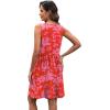 image:imageXIEERDUO Summer Dresses for Women 2026 Casual Classy Dress V Neck Swimsuit Coverups Fashion ClothingPink Floral