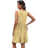 image:imageXIEERDUO Summer Dresses for Women 2026 Casual Classy Dress V Neck Swimsuit Coverups Fashion ClothingYellow Floral