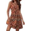 image:imageXIEERDUO Summer Dresses for Women 2026 Casual Classy Dress V Neck Swimsuit Coverups Fashion ClothingBoho