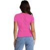 image:imageXIEERDUO Basic Tops for Women Short Sleeve Baby Tees 23 Pack Crew Neck T Shirts Slim Fit Tees3 Pack BlackWhiteRose