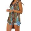 image:imageXIEERDUO Womens Tank Tops V Neck Basic Solid Color Casual Flowy Summer Sleeveless01boho Floral