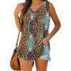 image:imageXIEERDUO Womens Tank Tops V Neck Basic Solid Color Casual Flowy Summer Sleeveless01boho Floral
