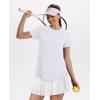 image:imageXIEERDUO Womens Workout Tops Short Sleeve Shirts with Sun Protection UPF 50 Quick Dry Outfits for Hiking Running S3XL15 Pure White