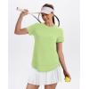 image:imageXIEERDUO Womens Workout Tops Short Sleeve Shirts with Sun Protection UPF 50 Quick Dry Outfits for Hiking Running S3XL20 Yellow Green