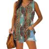 image:imageXIEERDUO Womens Tank Tops V Neck Basic Solid Color Casual Flowy Summer Sleeveless01boho Floral