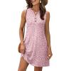 image:imageXIEERDUO Summer Dresses for Women 2026 Beach Vacation Clothes V Neck Button Sundresses with PocketsA Floral 06
