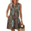 image:imageXIEERDUO Summer Dresses for Women 2026 Beach Vacation Clothes V Neck Button Sundresses with PocketsA Floral 07
