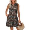 image:imageXIEERDUO Summer Dresses for Women 2026 Beach Vacation Clothes V Neck Button Sundresses with PocketsA Floral 11