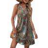 image:imageXIEERDUO Summer Dresses for Women 2026 Beach Vacation Clothes V Neck Button Sundresses with PocketsA Floral 07