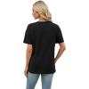 image:imageWomens Short Sleeve Tops Dressy Casual V Neck Oversized Summer Trendy Shirts Business Work BlousesBlack