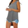 image:imageTank Tops for Women V Neck Cute Sleeveless Sexy Plain Workout Tops Grey M