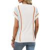 image:imageXIEERDUO Short Sleeve Sweater for Women Summer Lightweight Boho Tops Clothes Beach Vacation Outfits 2026A Boho a White