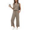 image:imageXIEERDUO Two Piece Lounge Sets for Women Summer Vacation Beach Travel Airport Outfits Casual Cruise Fashion 2026Coffee