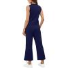 image:imageXIEERDUO Two Piece Lounge Sets for Women Summer Vacation Beach Travel Airport Outfits Casual Cruise Fashion 2026Dark Blue