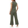 image:imageXIEERDUO Two Piece Lounge Sets for Women Summer Vacation Beach Travel Airport Outfits Casual Cruise Fashion 2026Olive Green