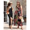 image:imageXIEERDUO Maxi Dresses for Women 2026 Beach Vacation Clothes Sleeveless Summer Boho Sundresses with Pockets S2XlAred Leaf