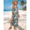 image:imageXIEERDUO Maxi Dresses for Women 2026 Beach Vacation Clothes Sleeveless Summer Boho Sundresses with Pockets S2XlFloral Palm Leaf