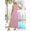 image:imageXIEERDUO Maxi Dresses for Women 2026 Beach Vacation Clothes Sleeveless Summer Boho Sundresses with Pockets S2XlPink Dots