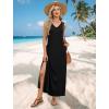 image:imageXIEERDUO Maxi Summer Dresses for Women 2026 Beach Vacation Clothes Spring Boho Cruise Sundresses with Pockets S2XlBlack