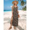 image:imageXIEERDUO Maxi Summer Dresses for Women 2026 Beach Vacation Clothes Spring Boho Cruise Sundresses with Pockets S2XlLeopard