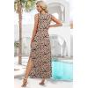 image:imageXIEERDUO Maxi Summer Dresses for Women 2026 Beach Vacation Clothes Spring Boho Cruise Sundresses with Pockets S2XlLight Brown Dots