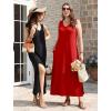 image:imageXIEERDUO Maxi Summer Dresses for Women 2026 Beach Vacation Clothes Spring Boho Cruise Sundresses with Pockets S2XlRed