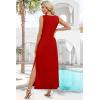 image:imageXIEERDUO Maxi Summer Dresses for Women 2026 Beach Vacation Clothes Spring Boho Cruise Sundresses with Pockets S2XlRed