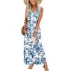 image:imageXIEERDUO Maxi Summer Dresses for Women 2026 Beach Vacation Clothes Spring Boho Cruise Sundresses with Pockets S2XlVintage Blue Floral