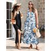 image:imageXIEERDUO Maxi Summer Dresses for Women 2026 Beach Vacation Clothes Spring Boho Cruise Sundresses with Pockets S2XlVintage Blue Floral