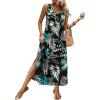 image:imageXIEERDUO Maxi Summer Dresses for Women 2026 Beach Vacation Clothes Spring Boho Cruise Sundresses with Pockets S2XlAblack Leaf